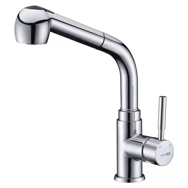 

Смеситель для кухонной мойки «WasserKRAFT» Main 4166 с выдвижным изливом хром