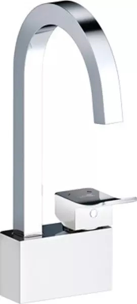 

Смеситель для кухонной мойки «WasserKRAFT» Aller 1067W белый/хром