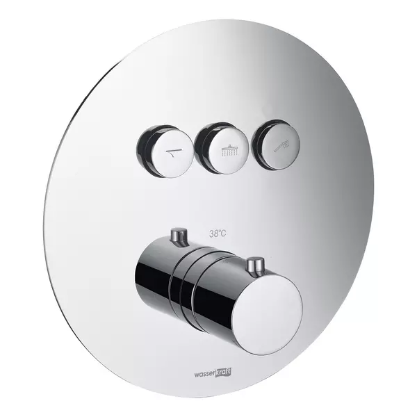 

Смеситель для душа «WasserKRAFT» Dinkel 5844 Thermo с термостатом хром
