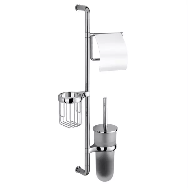 

Стойка с аксессуарами «WasserKRAFT» K-1438 на стену хром