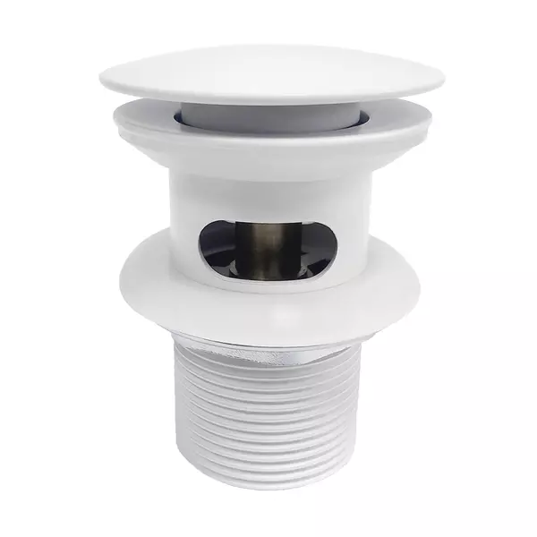 

Донный клапан для раковины «Wasserkraft» A153 с механизмом Клик-Клак белый матовый