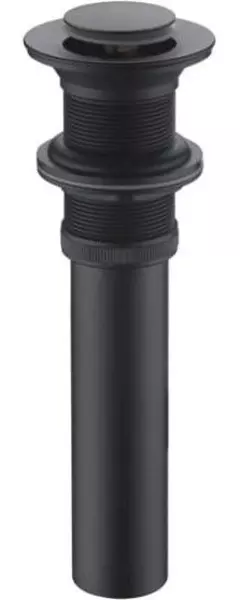 Донный клапан для раковины «Bravat» P6443BW-ENG с механизмом Клик-Клак чёрный