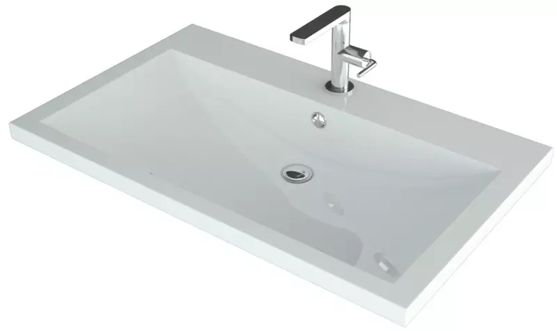 

Раковина «Madera» Alice 58 литьевой мрамор белая