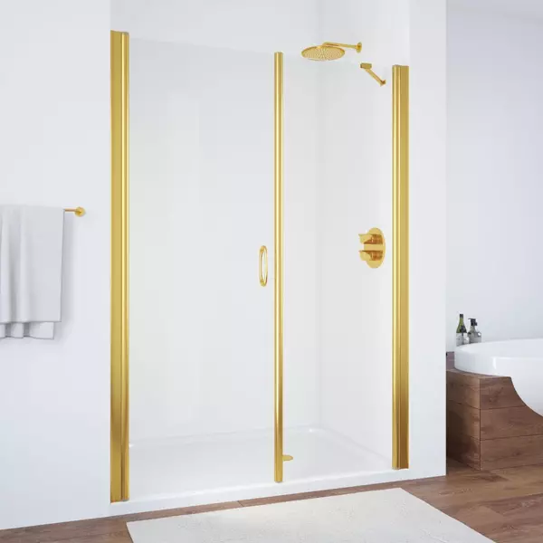 

Душевая дверь «Vegas Glass» EP-F-2 180/189 прозрачная/глянцевое золото левая