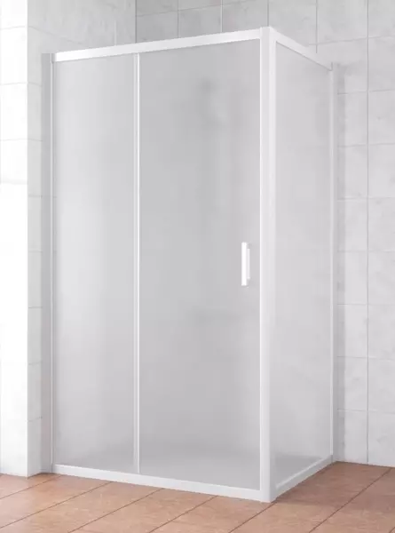 

Душевой угол-ограждение «Vegas Glass» ZP+ZPV Novo 125/100 сатин/белый без поддона универсальный