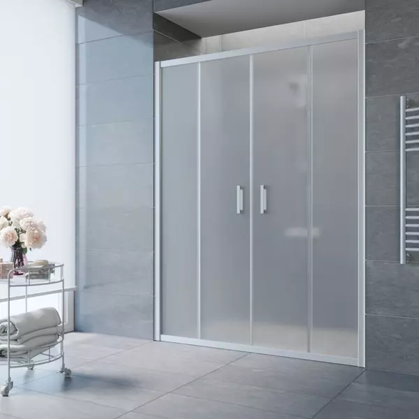 

Душевая дверь «Vegas Glass» Z2P Novo 150/190 сатин/матовый хром универсальная