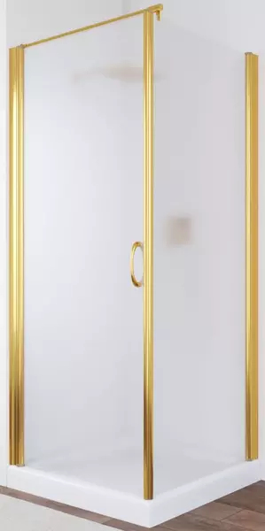 

Душевой угол-ограждение «Vegas Glass» EP-Fis 90/90 сатин/глянцевое золото без поддона левый