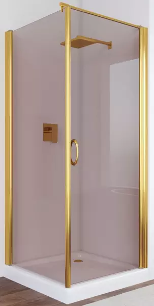 

Душевой угол-ограждение «Vegas Glass» EP-Fis 80/100 бронза/глянцевое золото без поддона правый