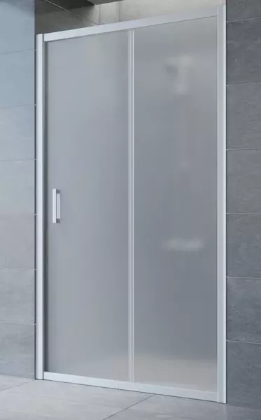 

Душевая дверь «Vegas Glass» ZP Novo 110/190 сатин/матовый хром универсальная