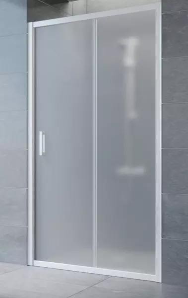 

Душевая дверь «Vegas Glass» ZP Novo 125/190 сатин/белая универсальная