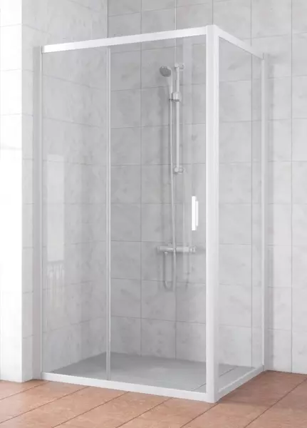 

Душевой угол-ограждение «Vegas Glass» ZP+ZPV Novo 150/100 прозрачный/белый без поддона универсальный