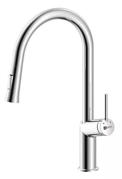 

Смеситель для кухонной мойки «Lemark» Minima LM3850C с выдвижным изливом хром