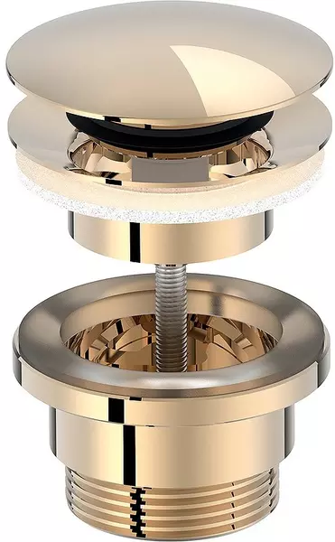 Донный клапан для раковины «Jacob Delafon» E30536-BGG с механизмом Клик-Клак золото