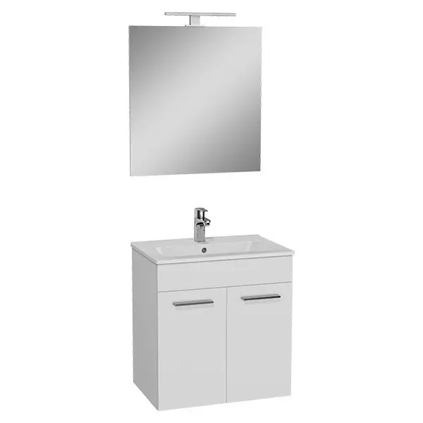 Мебель для ванной подвесная «Vitra» Mia 60 с дверцами белый глянец