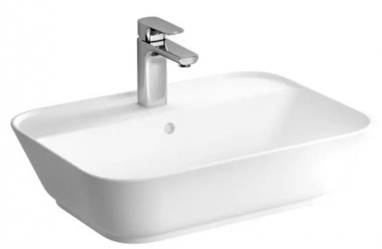 Раковина «Vitra» Geo 60/43 7426B003-0001 фарфоровая белая