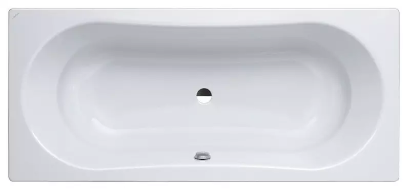 Ванна стальная «Laufen» Thallium 180/80 (2.2509.3.600.040.1) антискользящая без опор без сифона с отверстиями белая