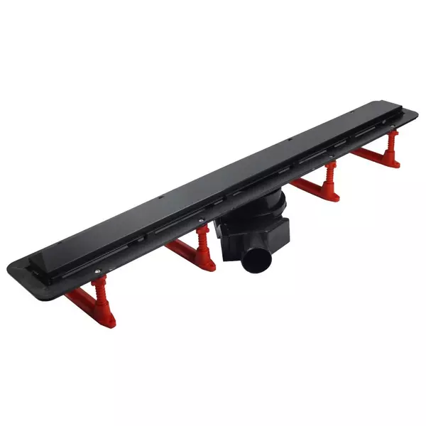 Душевой лоток «Pestan» Confluo Frameless Line 850 13701322 боковой выпуск матовый черный/под плитку