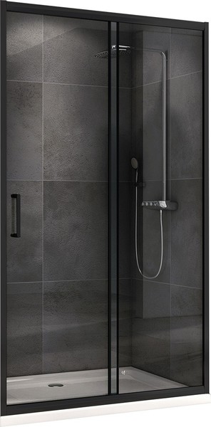 

Душевая дверь «Abber» Schwarzer Diamant AG30140B 140/195 прозрачная/чёрная универсальная