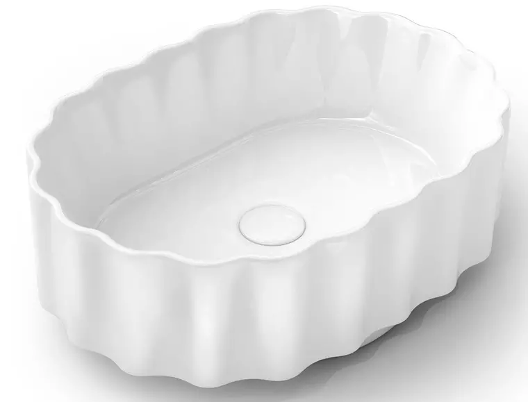 

Раковина «Kerama Marazzi» Conchiglia 50/37 CC.wb.50\WHT фарфоровая белая