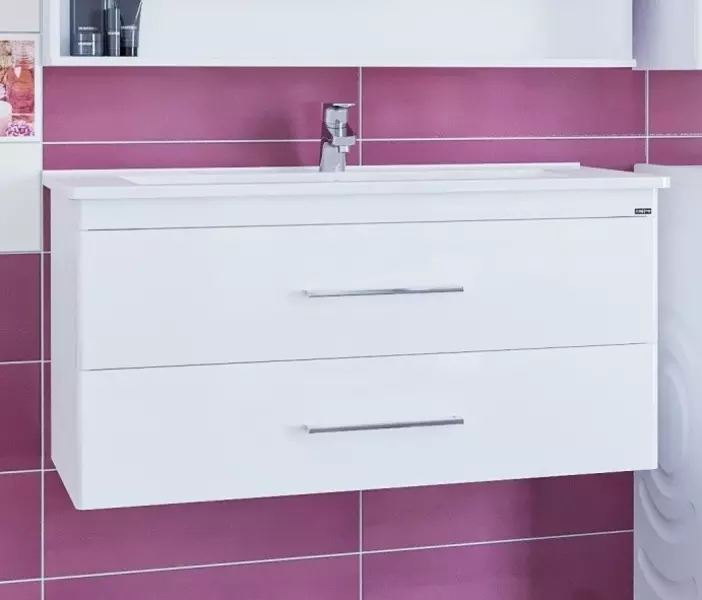 

Тумба с раковиной «СанТа» Вегас 105 (Оскар 105) подвесная белая