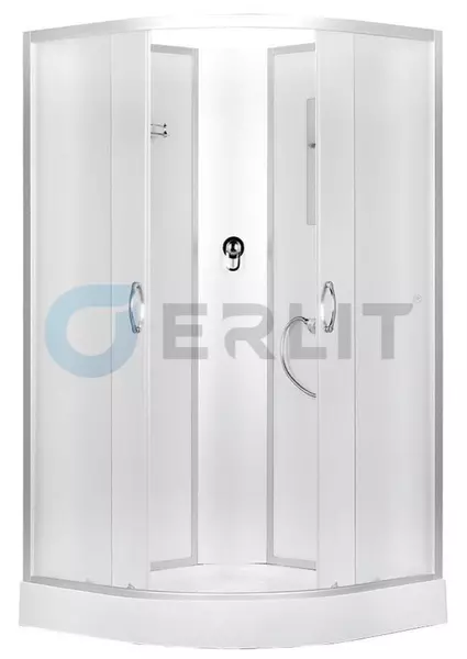 

Душевая кабина «Erlit» Comfort 90/90 низкий поддон матовая/матовая без крыши