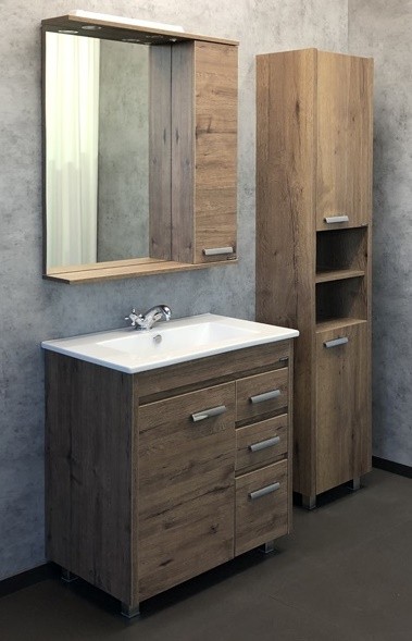 Мебель для ванной Comforty Марио 75 дуб тёмный 49300₽