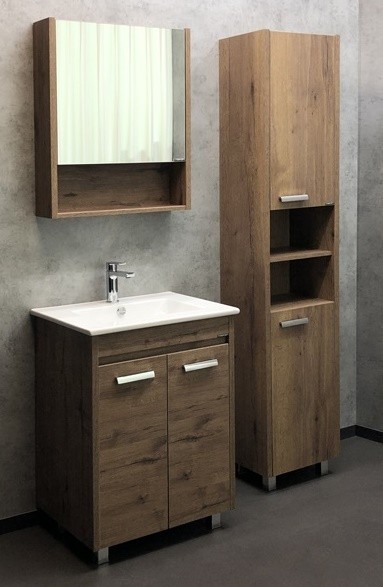 Мебель для ванной Comforty Марио 60 дуб тёмный 33800₽