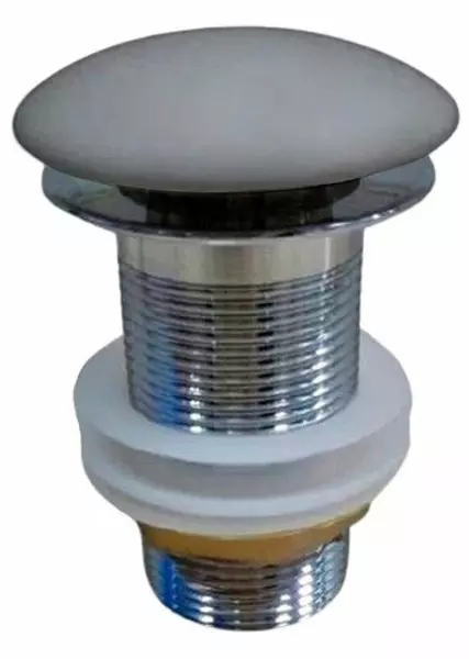 Донный клапан для раковины «Vincea» DBS-216MG с механизмом Клик-Клак серый матовый