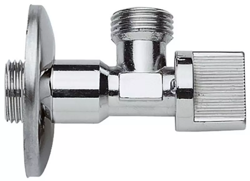 

Кран шаровой бытовой «Remer» RR128R1/2"-3/8" НР-НР хром