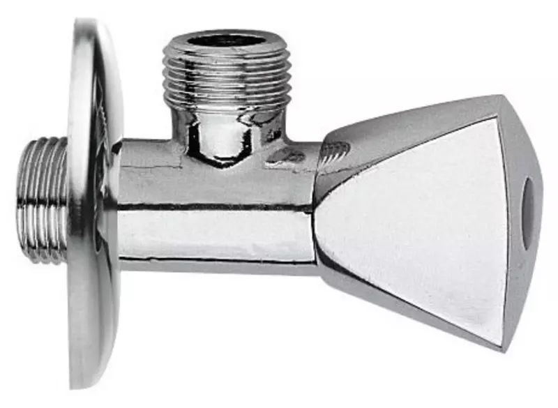 

Кран шаровой бытовой «Remer» RR 129 1/2"-1/2" НР-НР хром