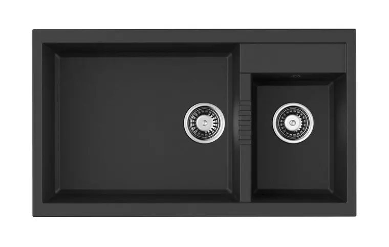 

Мойка для кухни «Omoikiri» Tedori 86 2 LB BL 86/50 искусственный камень чёрная