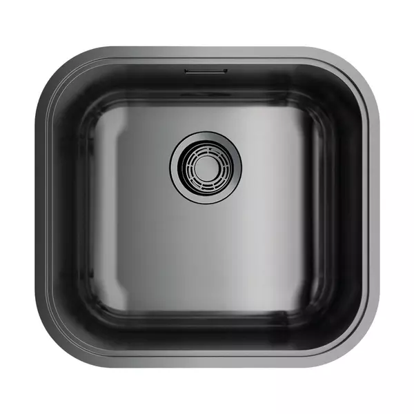 

Мойка для кухни «Omoikiri» Omi 44 U/IF GM 45/42 нержавеющая сталь вороненая сталь