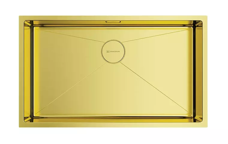 

Мойка для кухни «Omoikiri» Taki 74 U/IF LG 74/44 нержавеющая сталь светлое золото