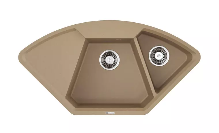 

Мойка для кухни угловая «Omoikiri» Yonaka 98C CA 98/51 искусственный камень карамель