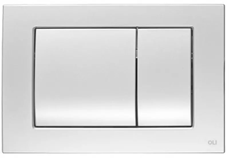 

Кнопка смыва «Oli» Metal Dual 656006 хром матовый