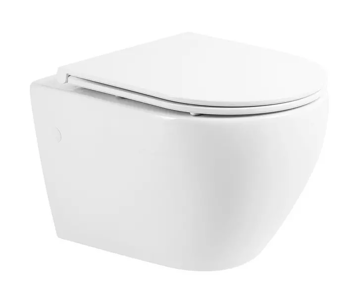 

Подвесной унитаз безободковый «Belbagno» Sfera-R BB513CH белый (BB870SC) с сиденьем дюропласт с микролифтом