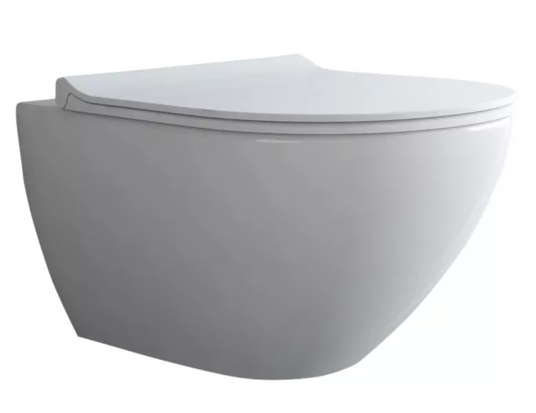 

Подвесной унитаз безободковый «Berges Wasserhaus» PUMA XL Rimless белый с сиденьем дюропласт с микролифтом белое