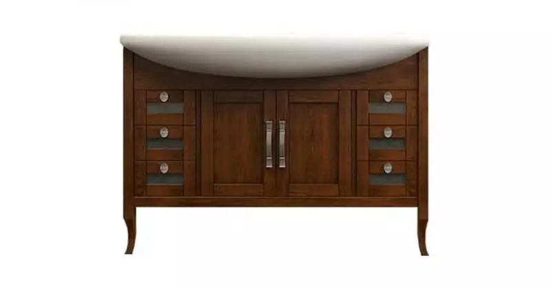 

Тумба с раковиной из массива «Opadiris» Мираж 120Р (Лагуна 120) светлый орех