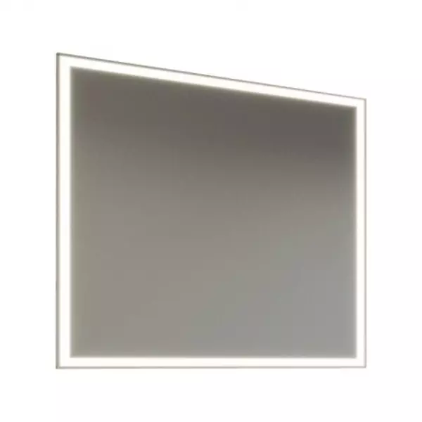 Зеркало «Loranto» Стиль прямоугольное 100/80 на подложке с подсветкой