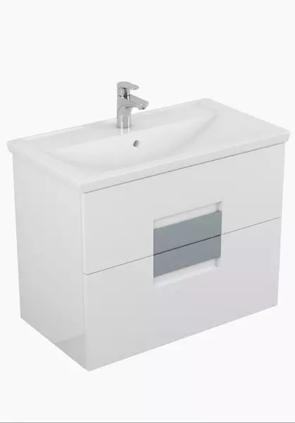 

Тумба с раковиной «Veneciana» Vetro 80 (Mario 80) подвесная белый глянец