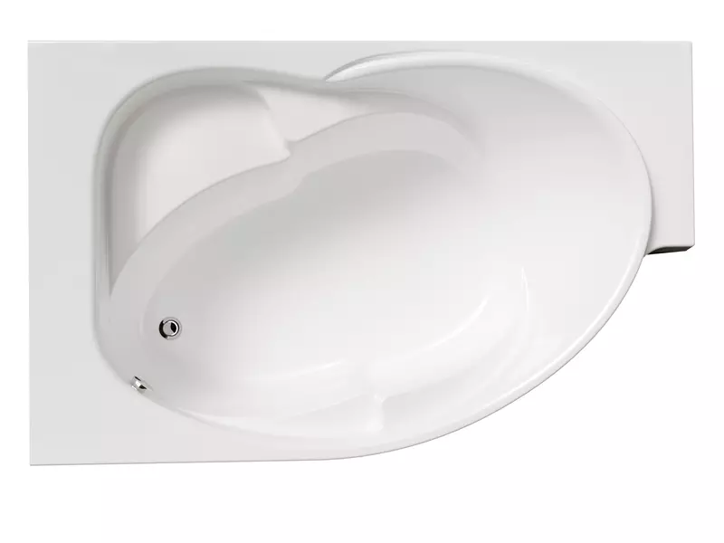 

Ванна акриловая «Marka One» Ergonomika 158-175/110 без опор без сифона белая левая