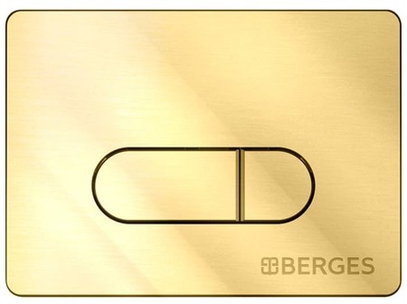 Кнопка смыва «Berges Wasserhaus» Novum D9 золото