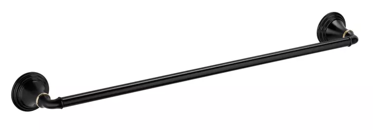 

Полотенцедержатель «Fixsen» Luksor FX-71601B на стену чёрный/золото