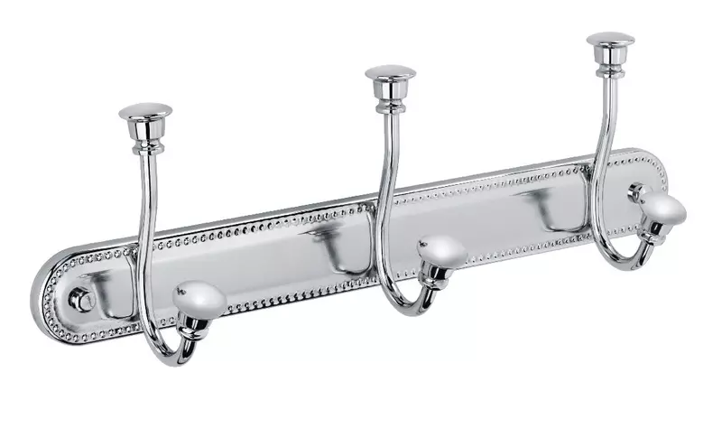 

Планка с крючками «Fixsen» Adele FX-55005-3 на стену хром