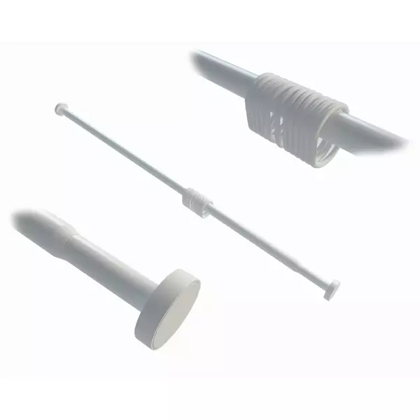 

Карниз для ванной «WasserKRAFT» Kammel SC-831120 на стену белый