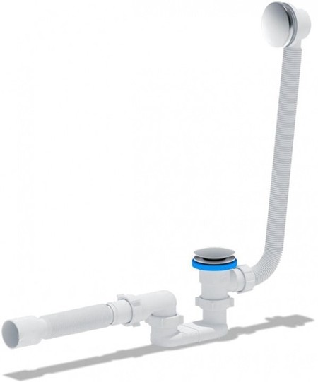 

Сифон для ванны слив-перелив «АНИпласт» ЕС055GS хром Клик-клак