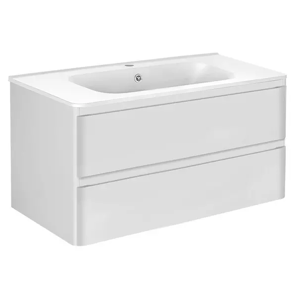 

Тумба с раковиной «Vincea» Vico 100 (VCB-2VP100W) подвесная G.White