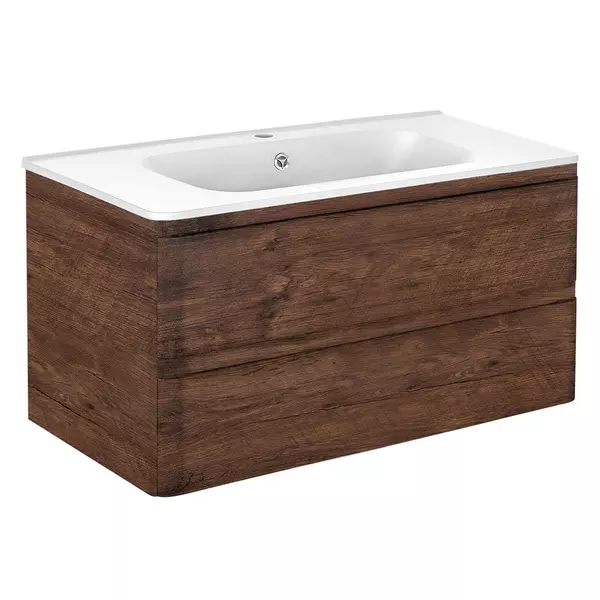 

Тумба с раковиной «Vincea» Vico 100 (VCB-2VP100W) подвесная R.Wood