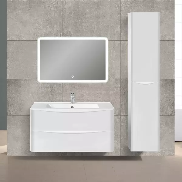Мебель для ванной подвесная «Vincea» Paola 100 G.White раковина белая