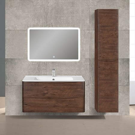 

Мебель для ванной подвесная «Vincea» Paola 100 R.Wood раковина белая